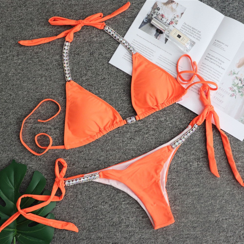 Luxury Rhinestone Bikini Crystal Diamond Swimsuit