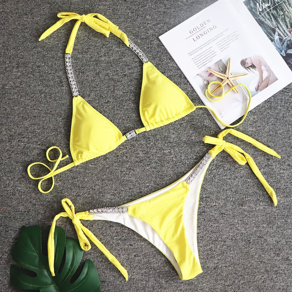 Luxury Rhinestone Bikini Crystal Diamond Swimsuit