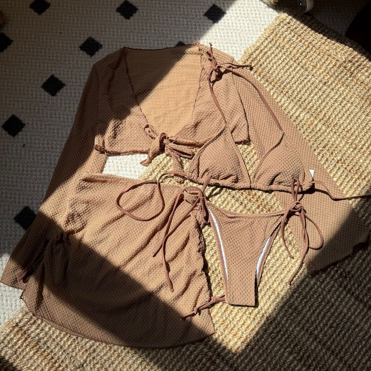 Solid Sexy Four-Piece Swimwear