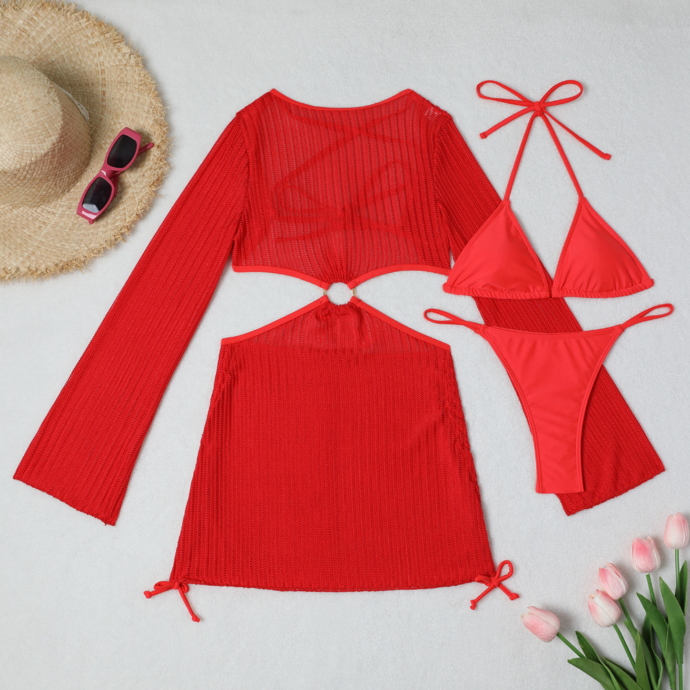 Three-Piece Beach Brazilian Bikini Set