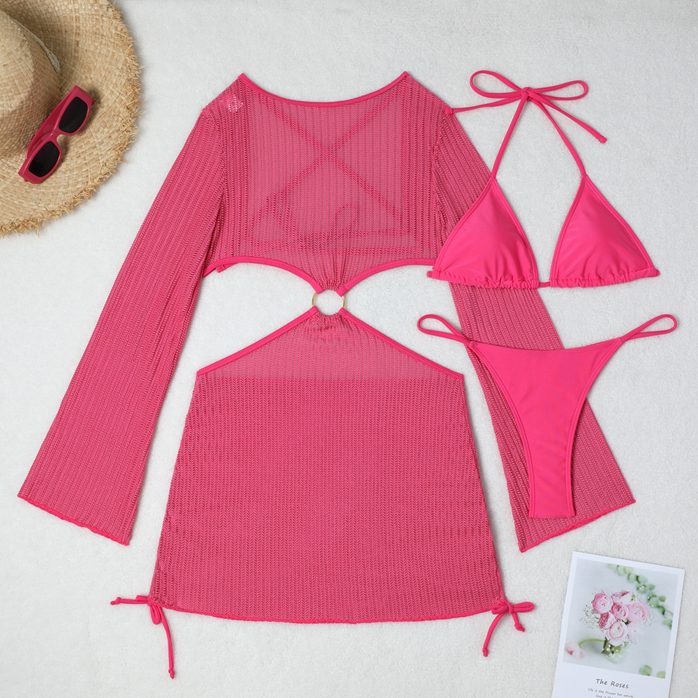 Three-Piece Beach Brazilian Bikini Set