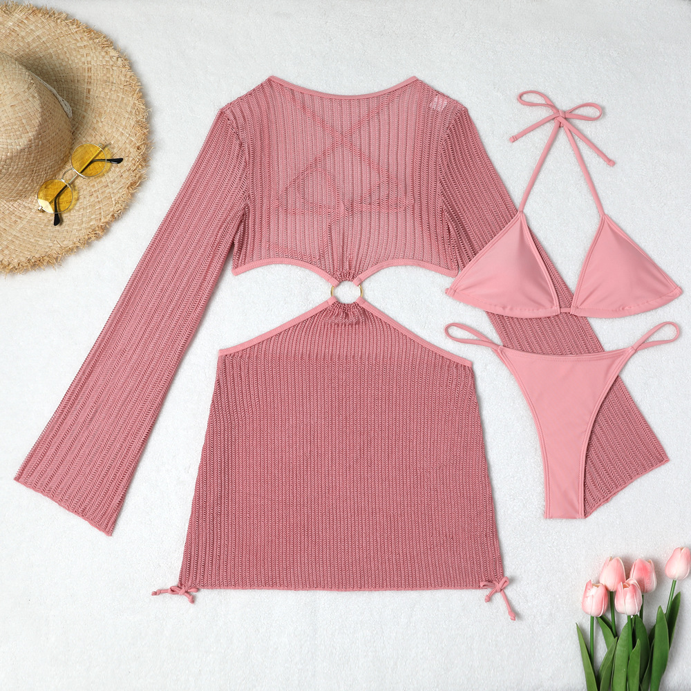 Three-Piece Beach Brazilian Bikini Set