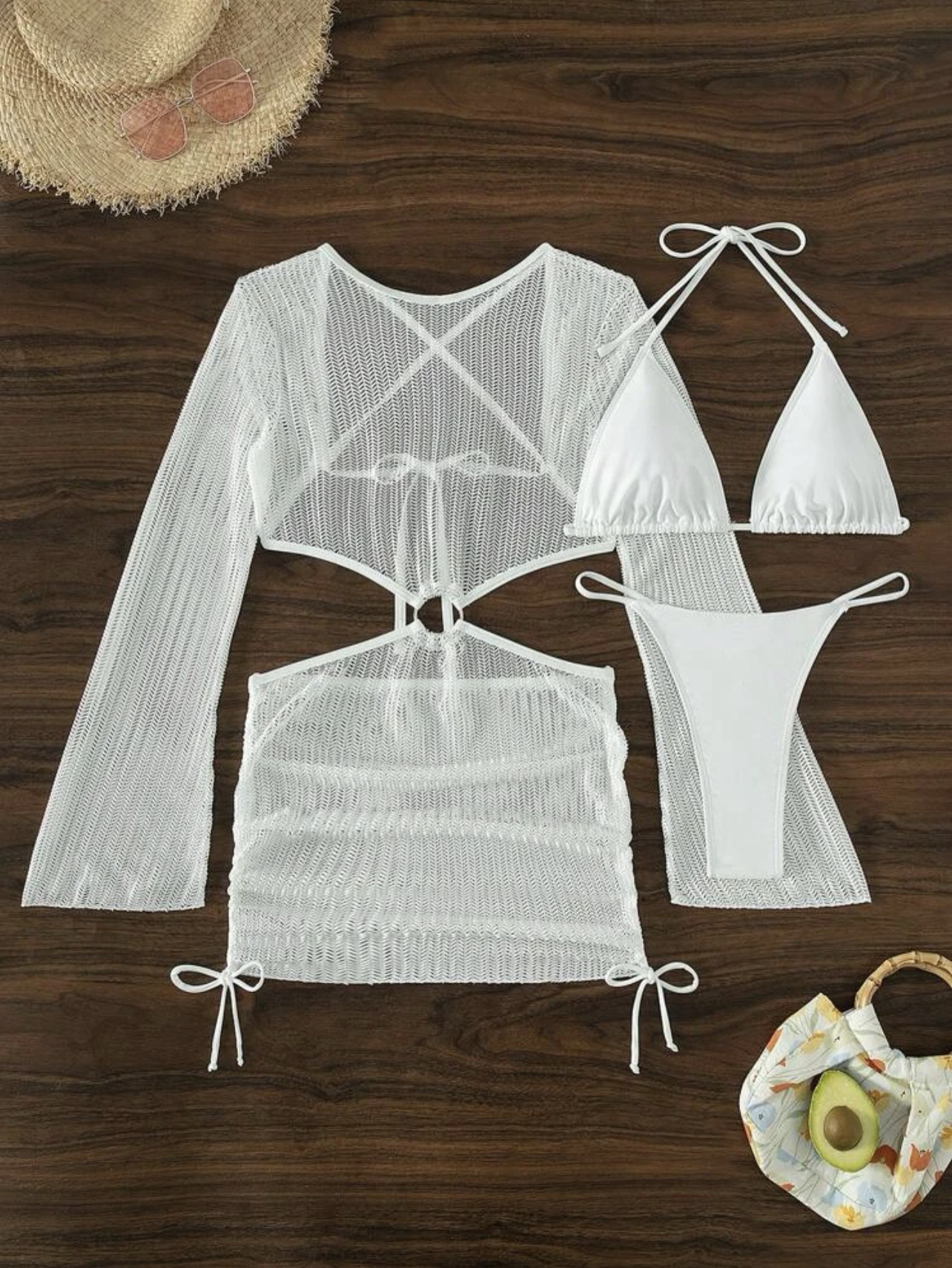 Three-Piece Beach Brazilian Bikini Set