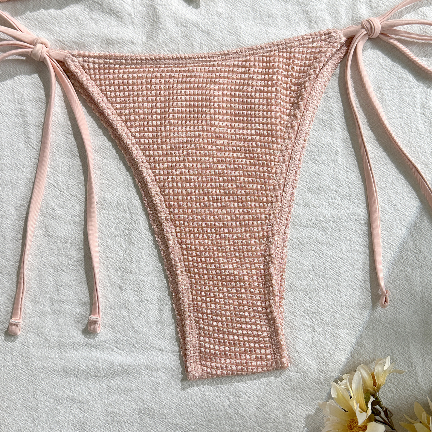 3PCS Metal Star Halter With Skirt Bikini