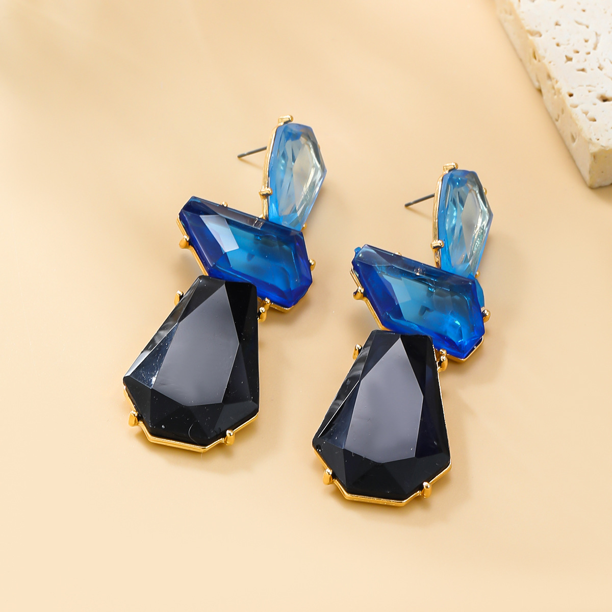 Vintage Bohemian Dangle Drop Earrings Acrylic Geometric