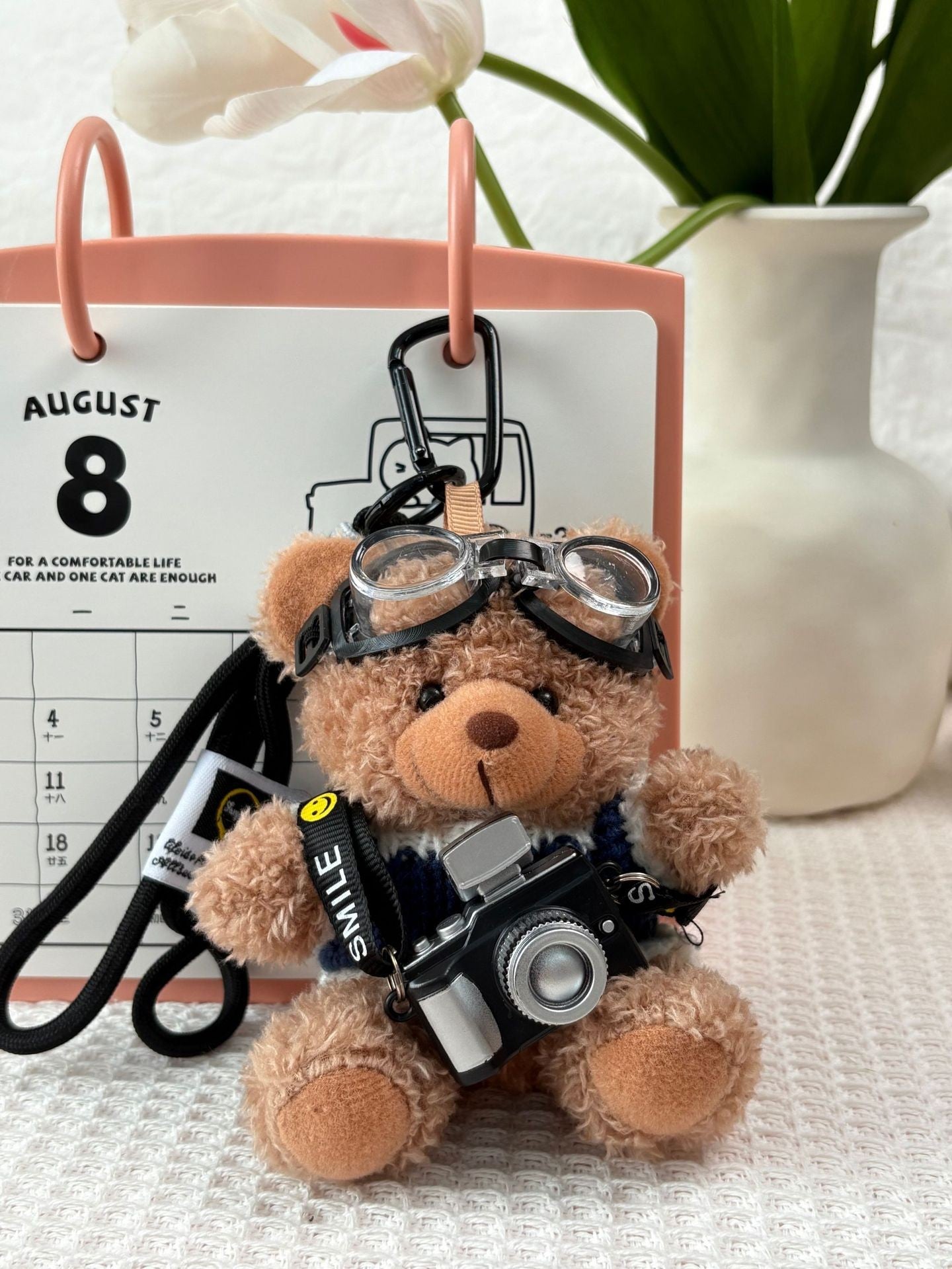 Plush Teddy Bear Doll Keychain Bag Pendent Accessories Kids Gift