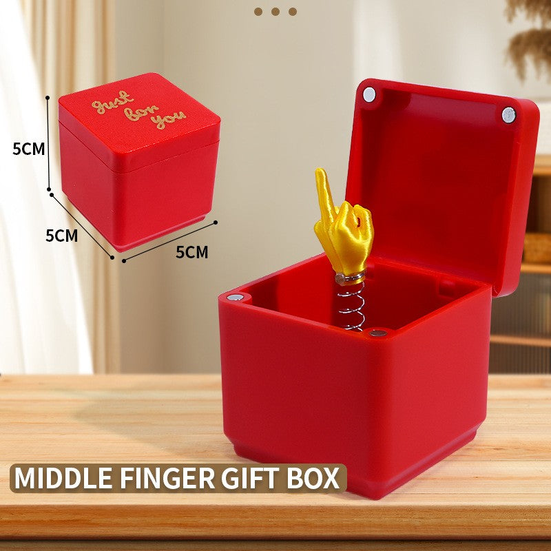 Middle Finger Surprise Gift Boxs Christmas Fun Prank Gift