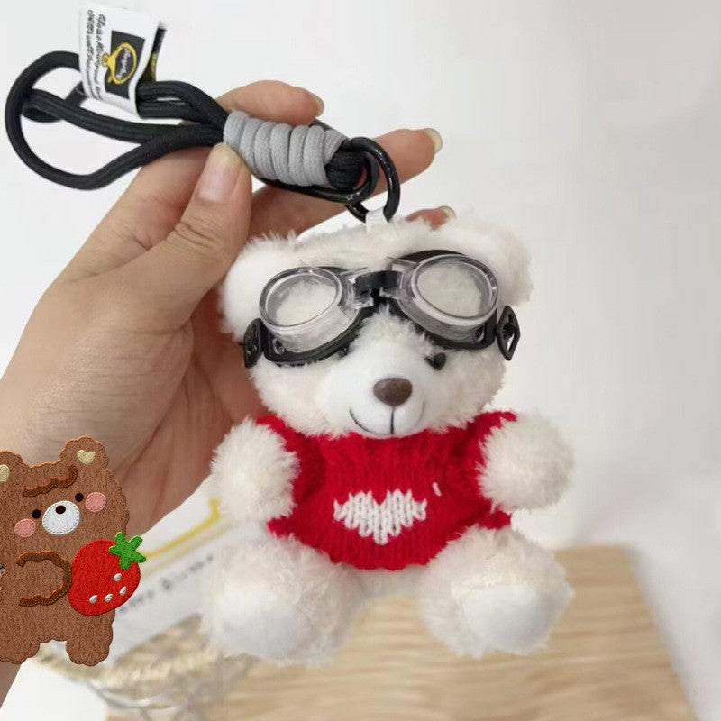 Cartoon Brown Bear Doll Plush Pendant Bag Hangings
