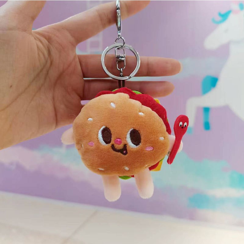 Kawaii Food Plush Doll Pendant Keychains