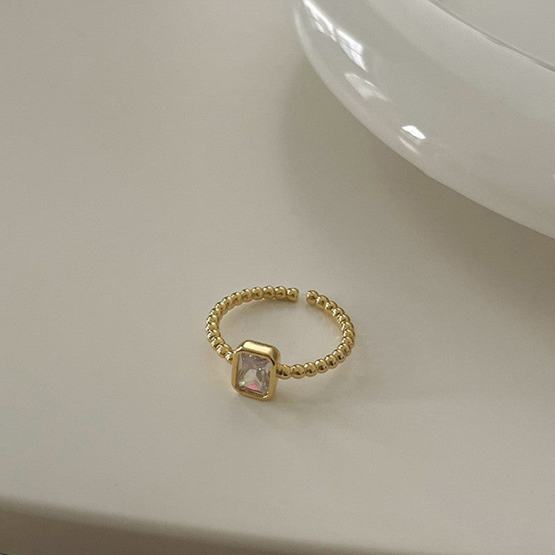 Fashion Gold Plated Butterfly Flower Finger Ring Birthday Gifts