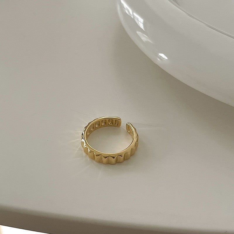 Fashion Gold Plated Butterfly Flower Finger Ring Birthday Gifts