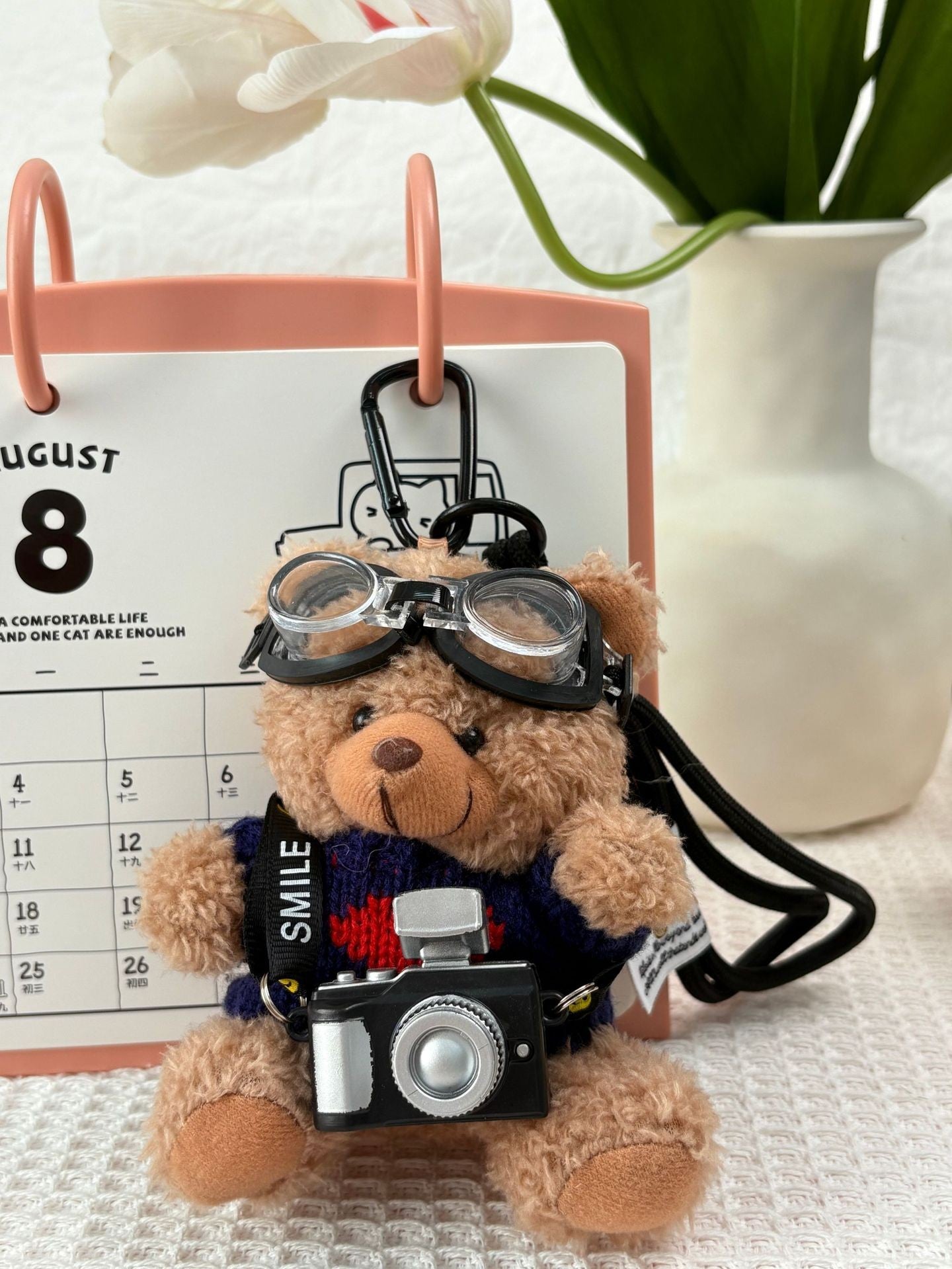 Plush Teddy Bear Doll Keychain Bag Pendent Accessories Kids Gift