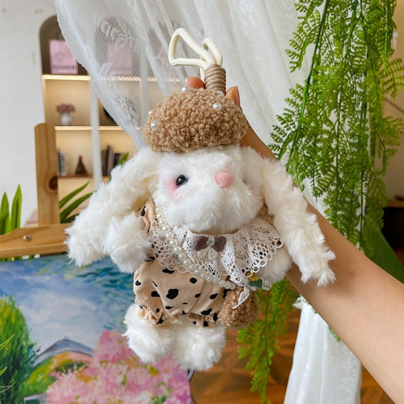 Cute Lop-eared Rabbit Plush Doll Keychain Pendant