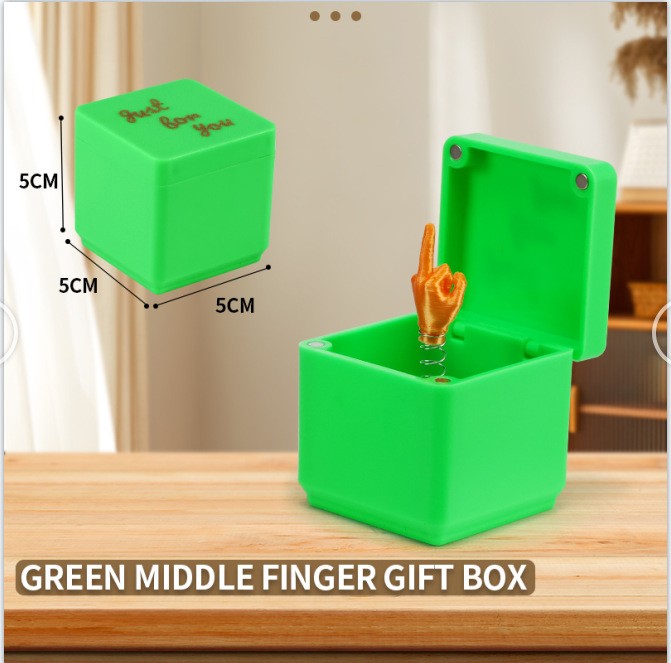 Middle Finger Surprise Gift Boxs Christmas Fun Prank Gift
