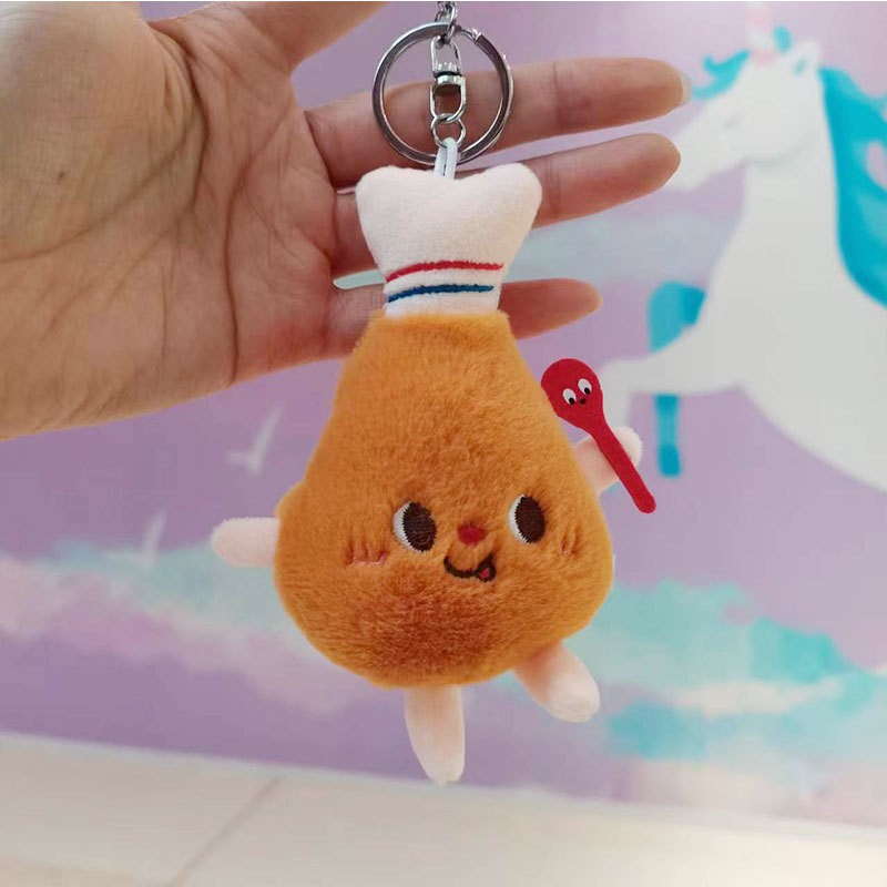 Kawaii Food Plush Doll Pendant Keychains