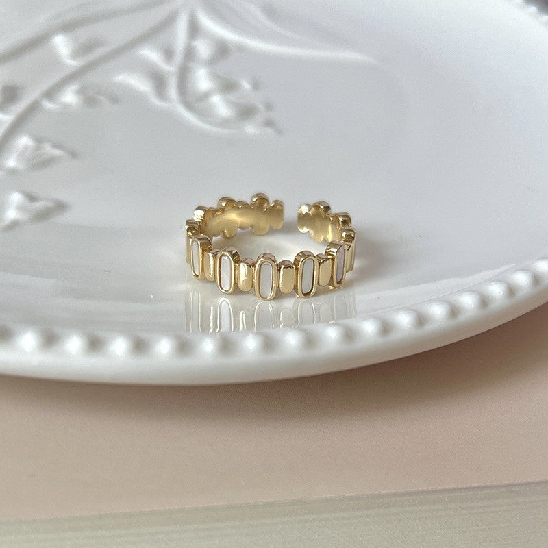 Fashion Gold Plated Butterfly Flower Finger Ring Birthday Gifts