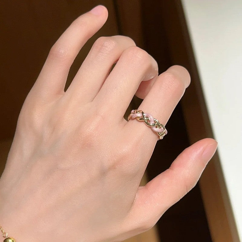 Fashion Gold Plated Butterfly Flower Finger Ring Birthday Gifts