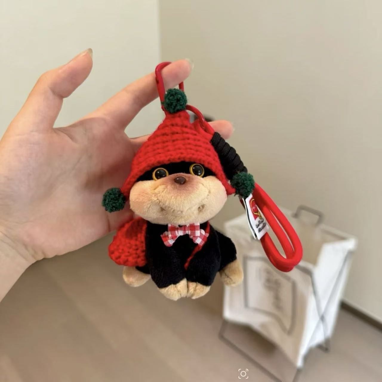 Bee Puppy Bag Pendant Plush Doll Keychain Pendant