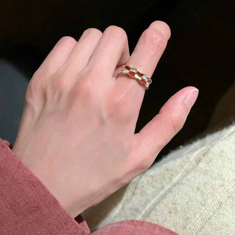 Fashion Gold Plated Butterfly Flower Finger Ring Birthday Gifts