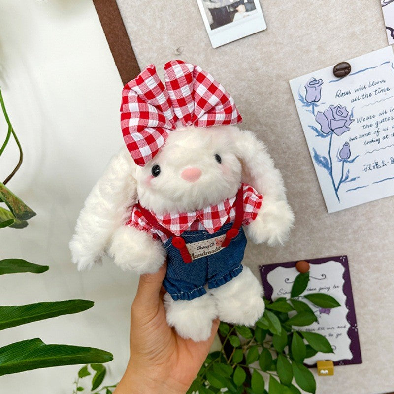 Cute Lop-eared Rabbit Plush Doll Keychain Pendant