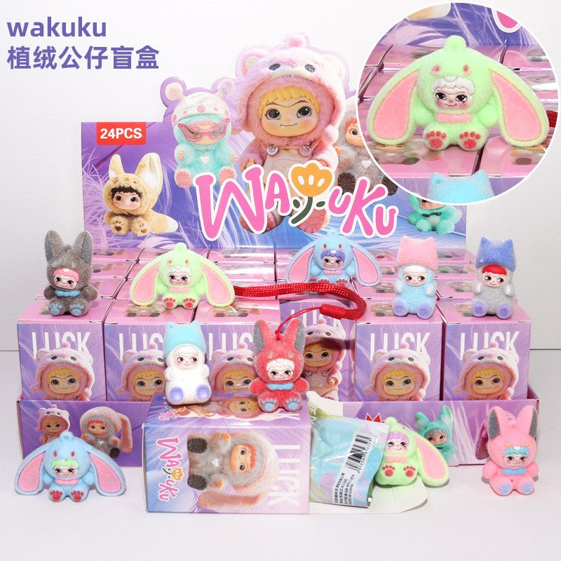 24pcs set Mini Labubu Pendant Blind Box Toys Kawaii Anime Surprise box