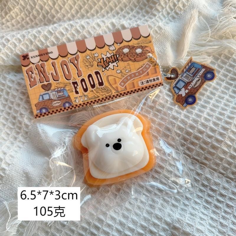Squishy Kids Food Waffle Bread Donuts Slow Rising Squeeze Stress Relief Toys