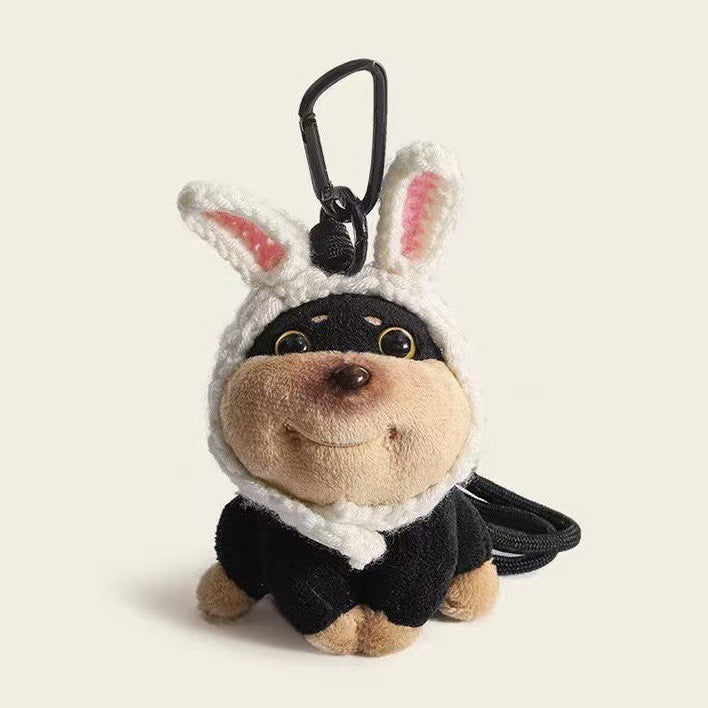 Bee Puppy Bag Pendant Plush Doll Keychain Pendant