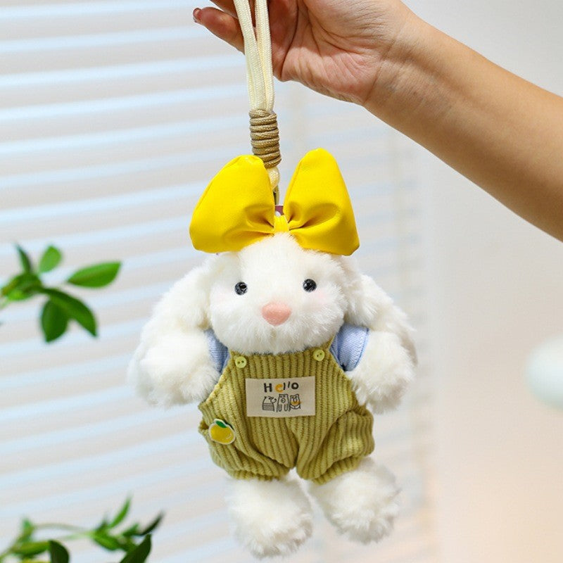 Cute Lop-eared Rabbit Plush Doll Keychain Pendant