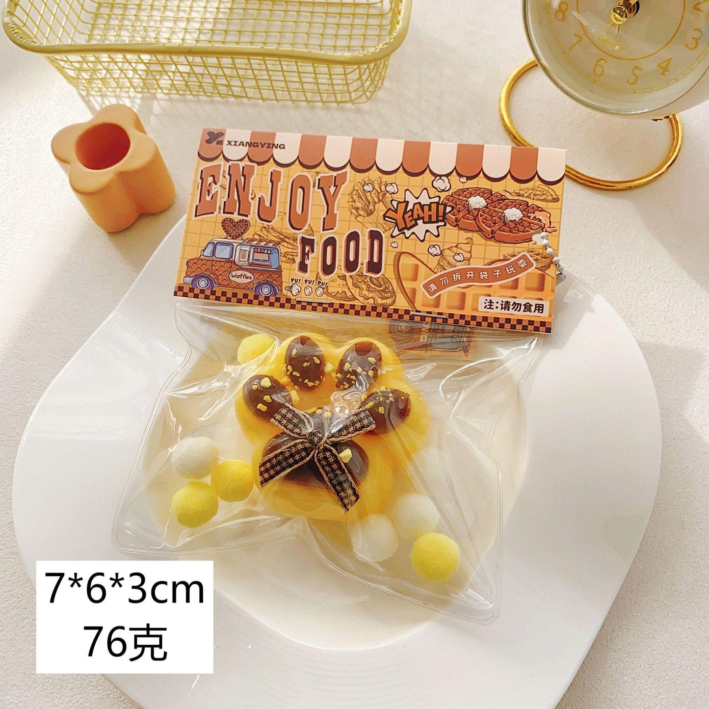 Squishy Kids Food Waffle Bread Donuts Slow Rising Squeeze Stress Relief Toys