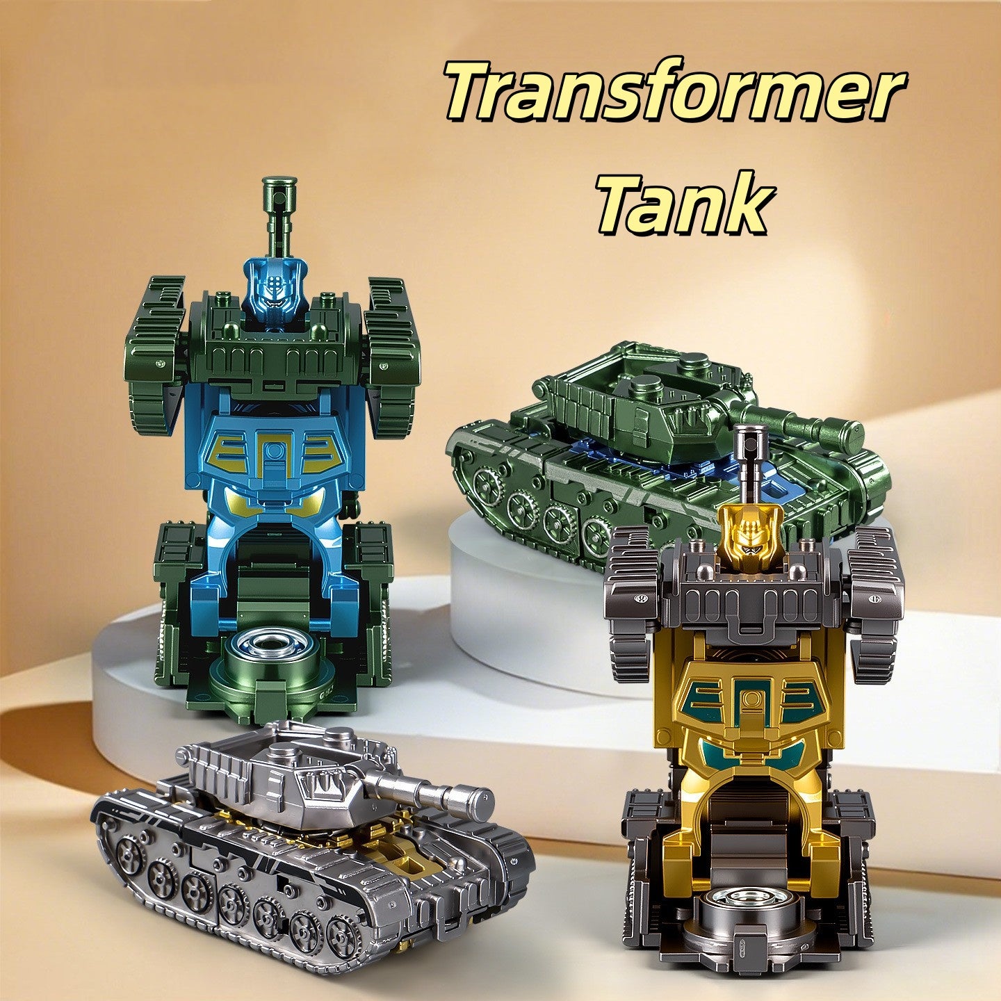 Mech Fidget Spinner Simulated Tank Deformation Robot Stress Relief Toy