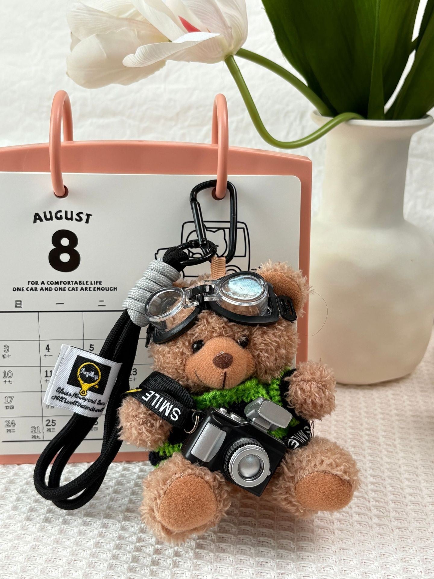 Plush Teddy Bear Doll Keychain Bag Pendent Accessories Kids Gift
