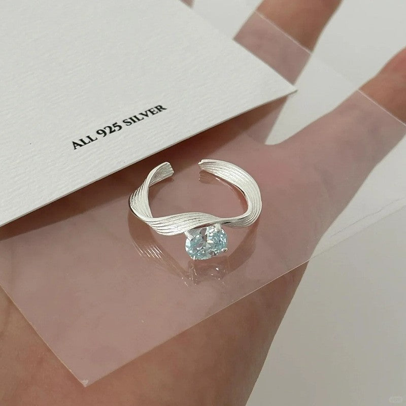 Fashion Gold Plated Butterfly Flower Finger Ring Birthday Gifts