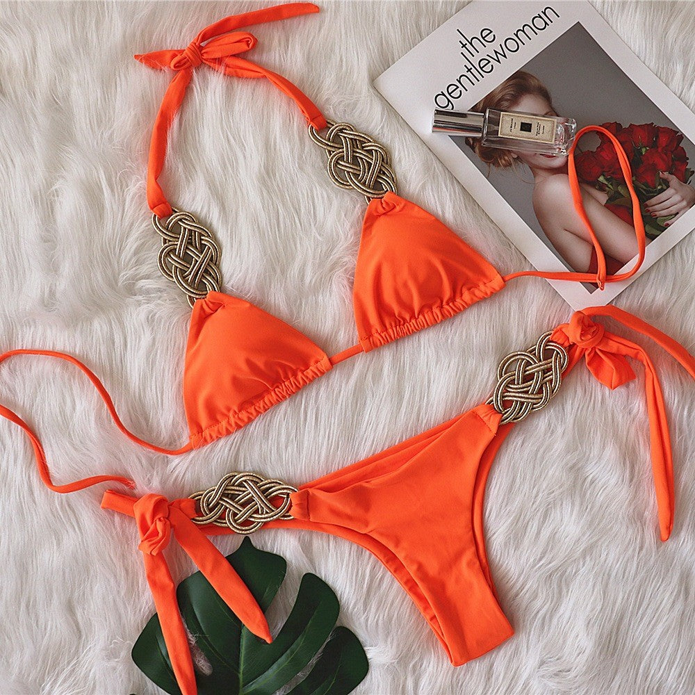 Sexy Unique weaving Brazilian Bikini Set