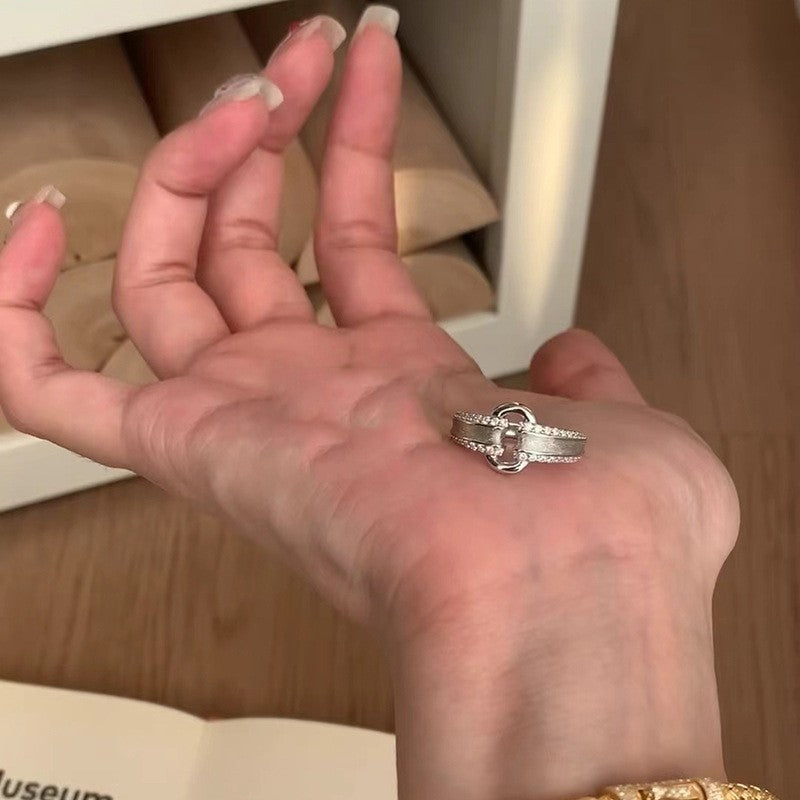 Fashion Gold Plated Butterfly Flower Finger Ring Birthday Gifts