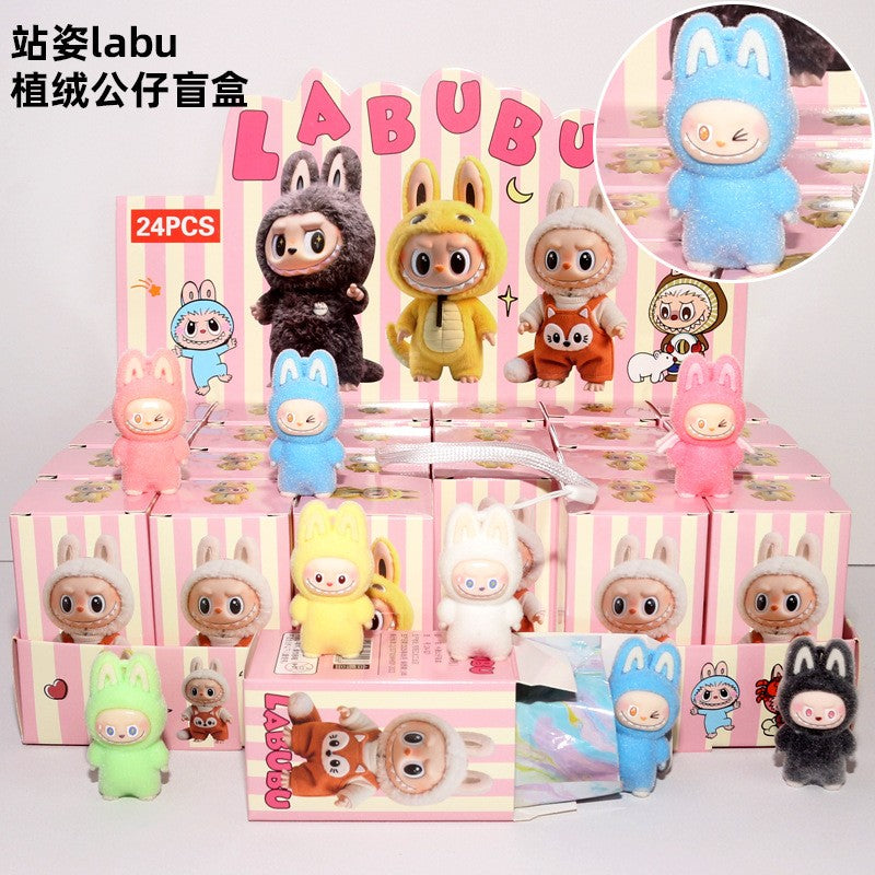 24pcs set Mini Labubu Pendant Blind Box Toys Kawaii Anime Surprise box