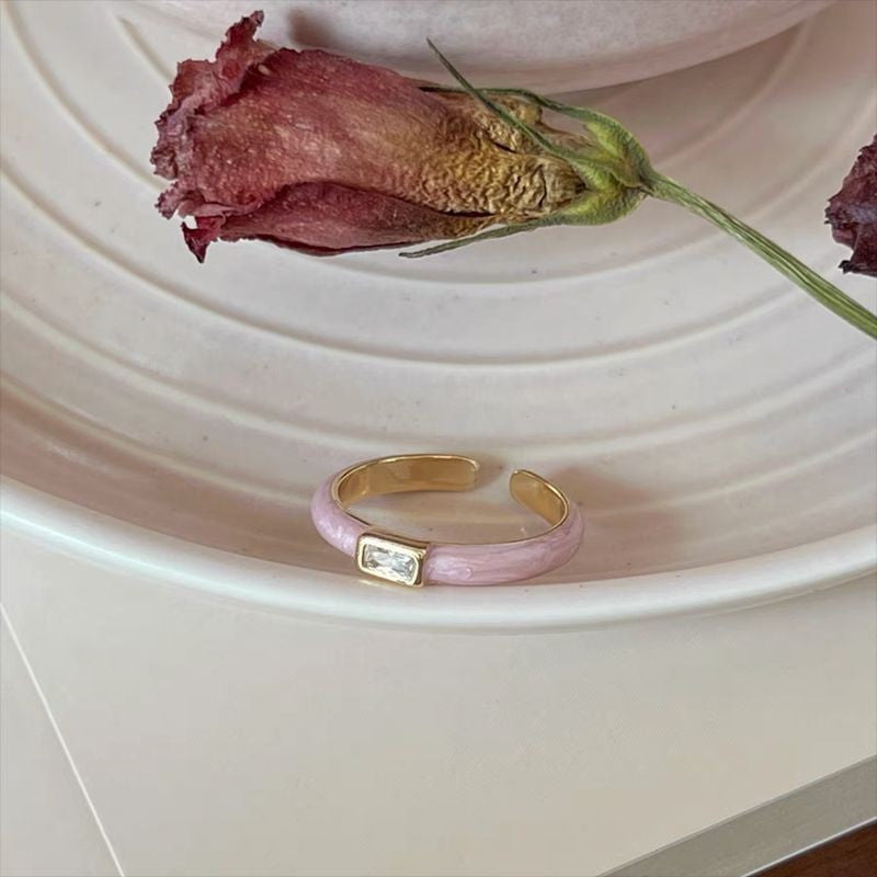 Fashion Gold Plated Butterfly Flower Finger Ring Birthday Gifts