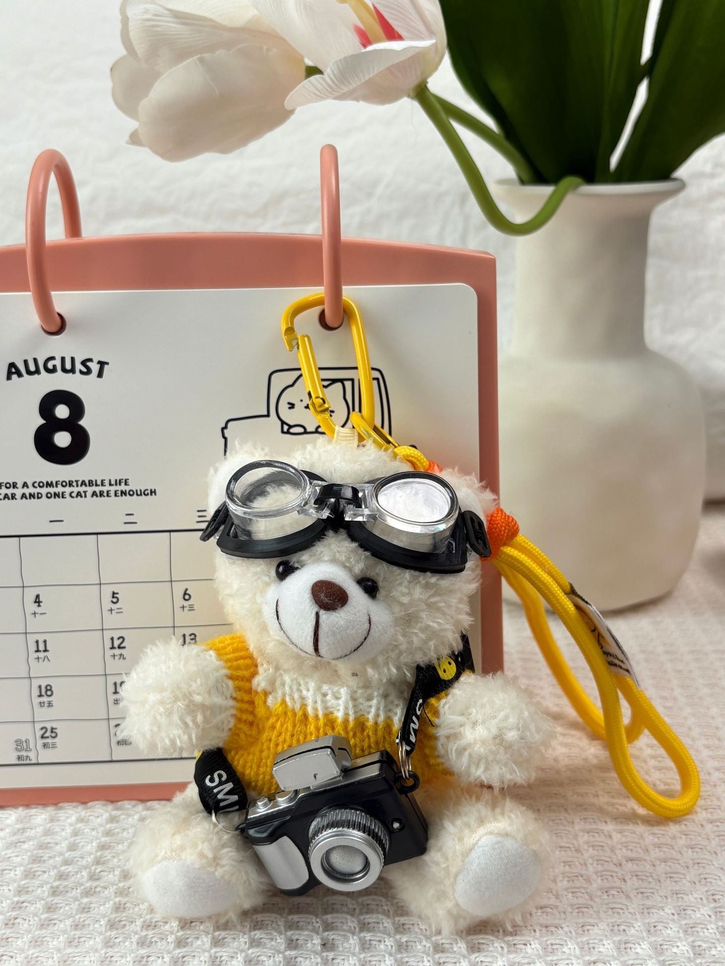 Plush Teddy Bear Doll Keychain Bag Pendent Accessories Kids Gift