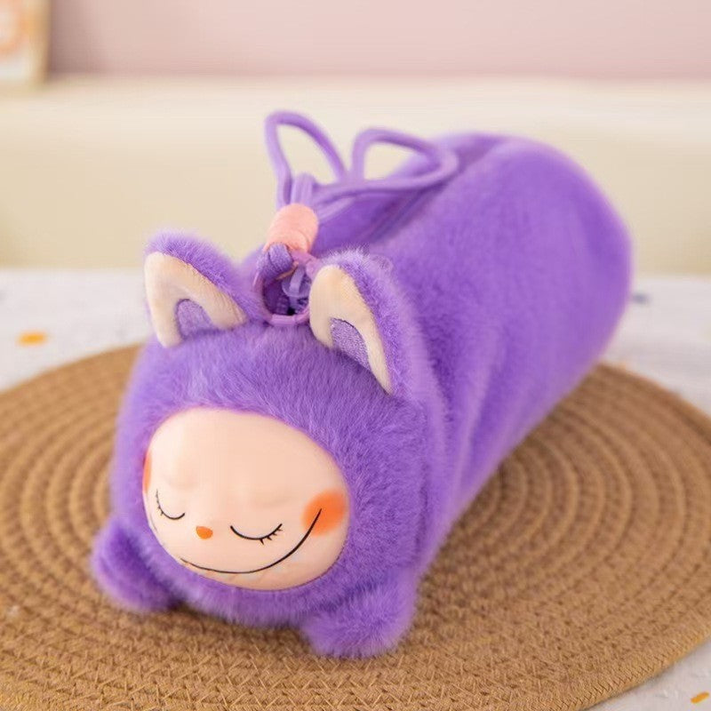 Disney Stitch Labubu Plush Pencil Case Anime Kawaii