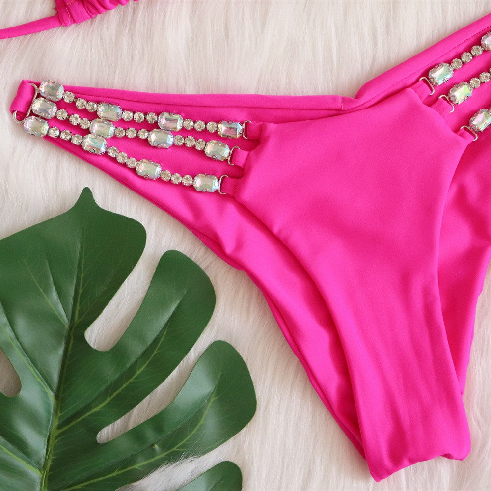 Rhinestone Luxury Crystal String Bikini Set