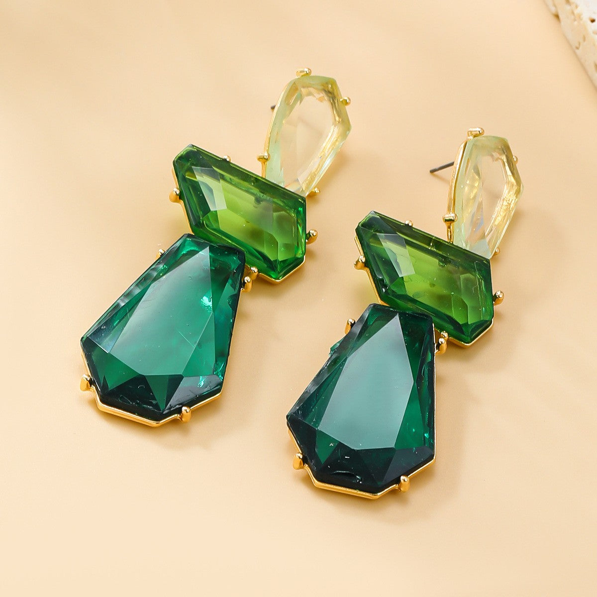 Vintage Bohemian Dangle Drop Earrings Acrylic Geometric