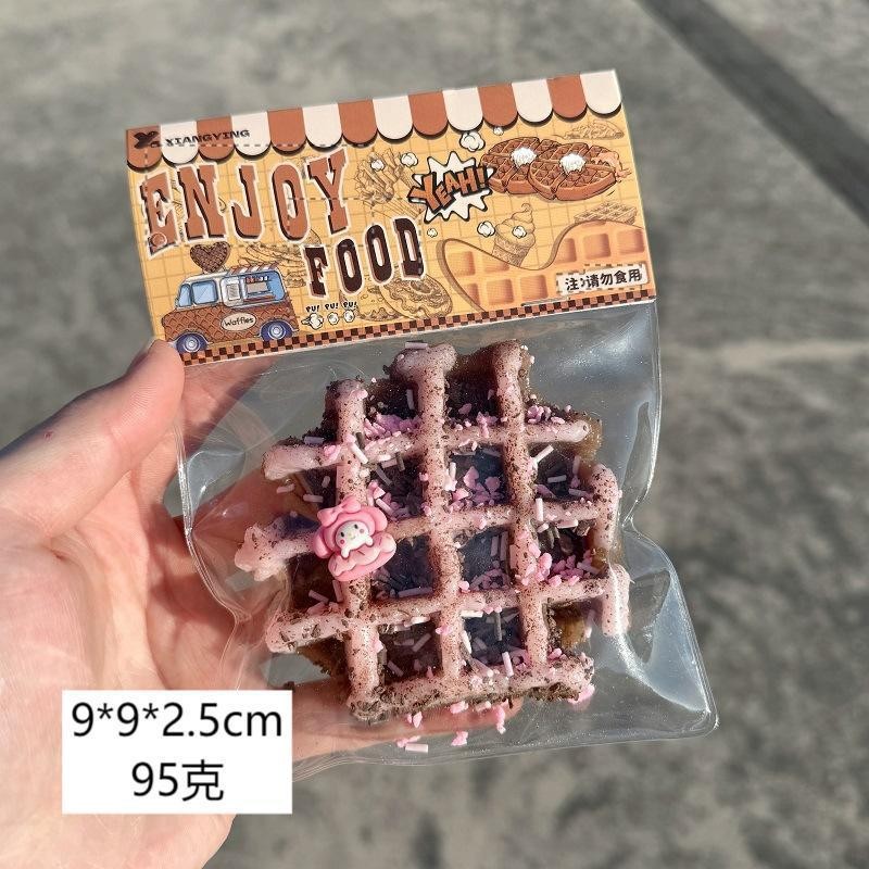 Squishy Kids Food Waffle Bread Donuts Slow Rising Squeeze Stress Relief Toys