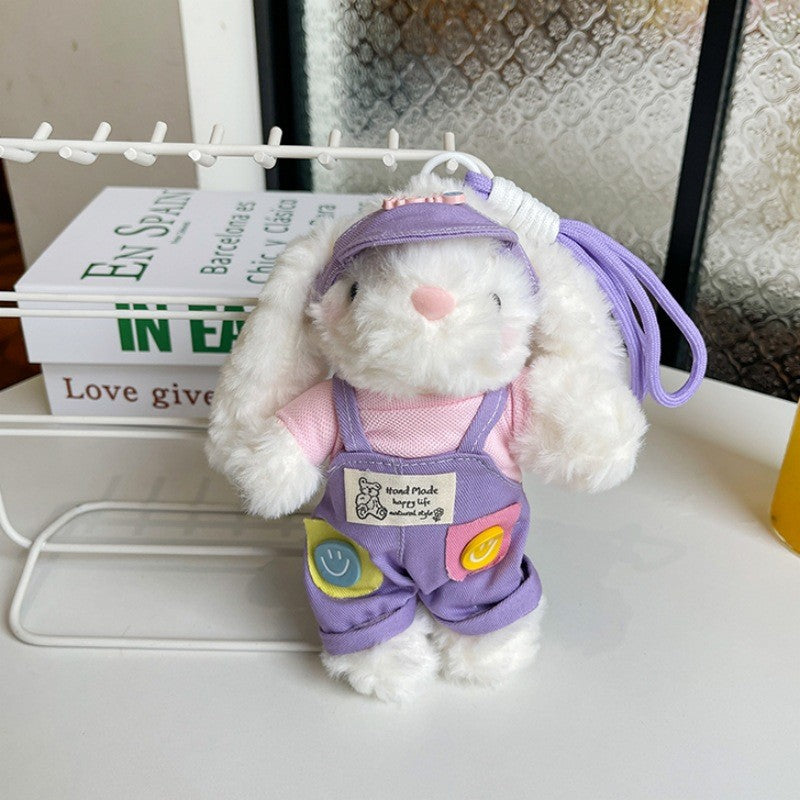 Cute Lop-eared Rabbit Plush Doll Keychain Pendant