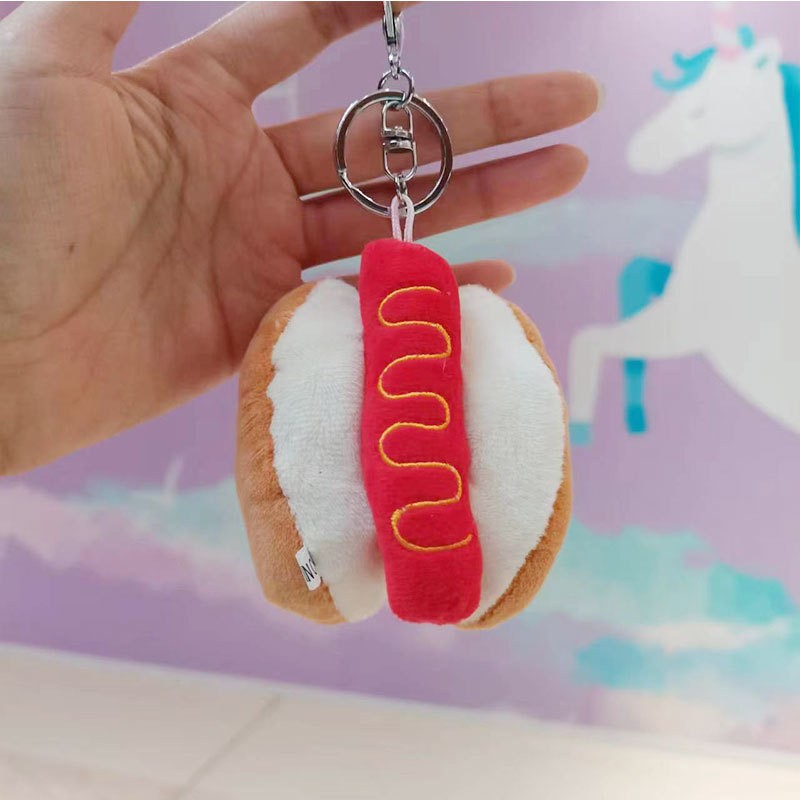 Kawaii Food Plush Doll Pendant Keychains