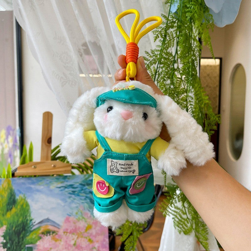Cute Lop-eared Rabbit Plush Doll Keychain Pendant