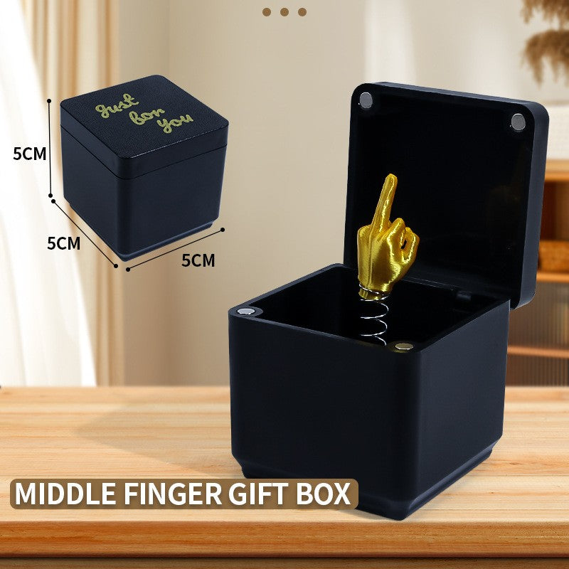Middle Finger Surprise Gift Boxs Christmas Fun Prank Gift