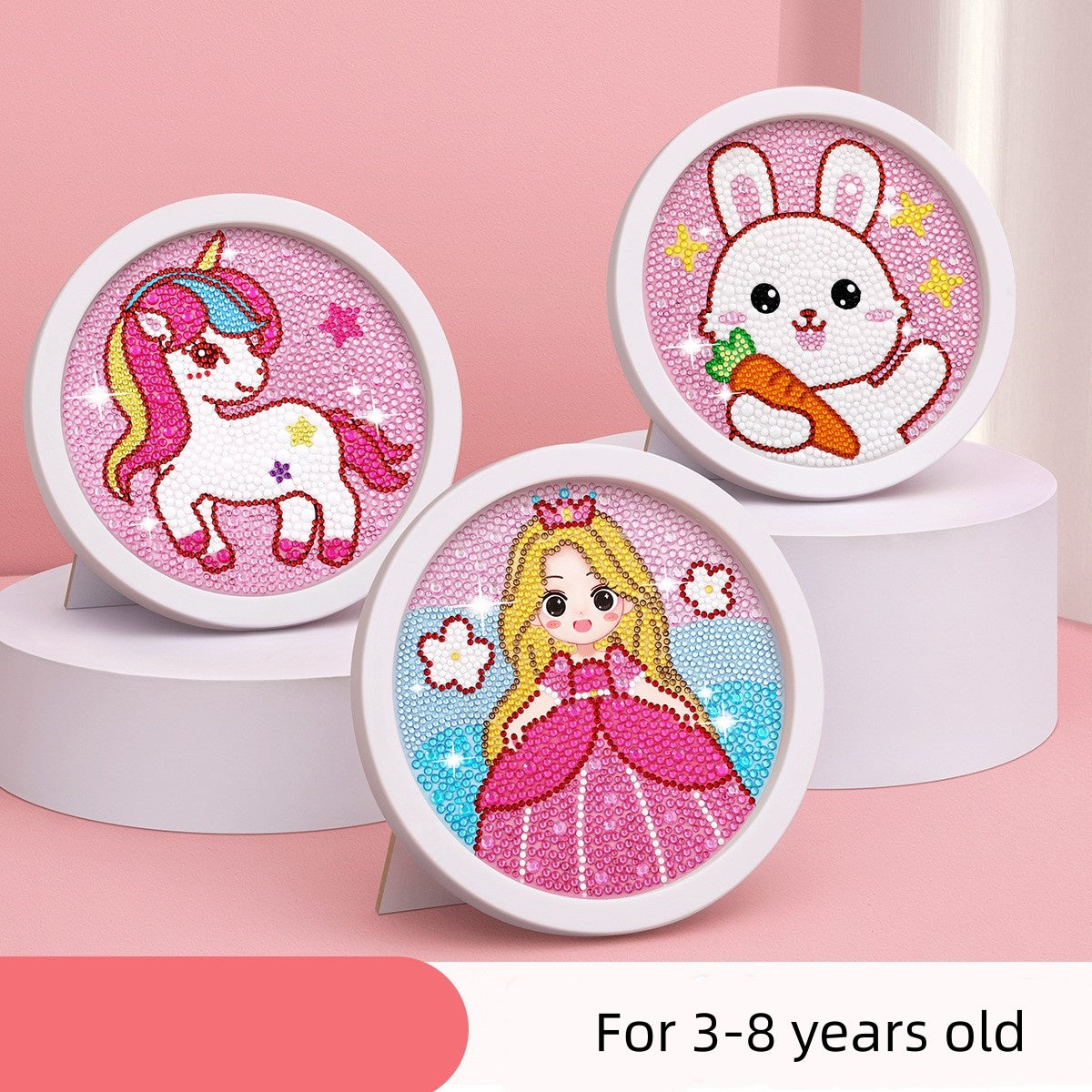 children's handmade cartoon princess puzzle DIY diamond painting
