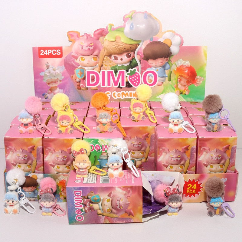 24pcs set Mini Labubu Pendant Blind Box Toys Kawaii Anime Surprise box