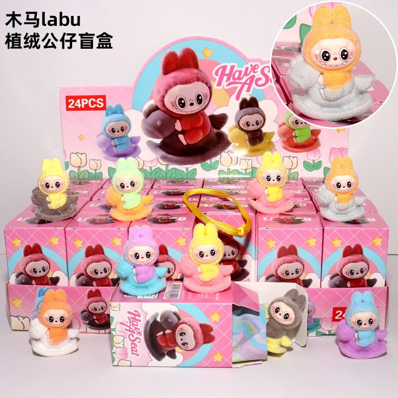 24pcs set Mini Labubu Pendant Blind Box Toys Kawaii Anime Surprise box