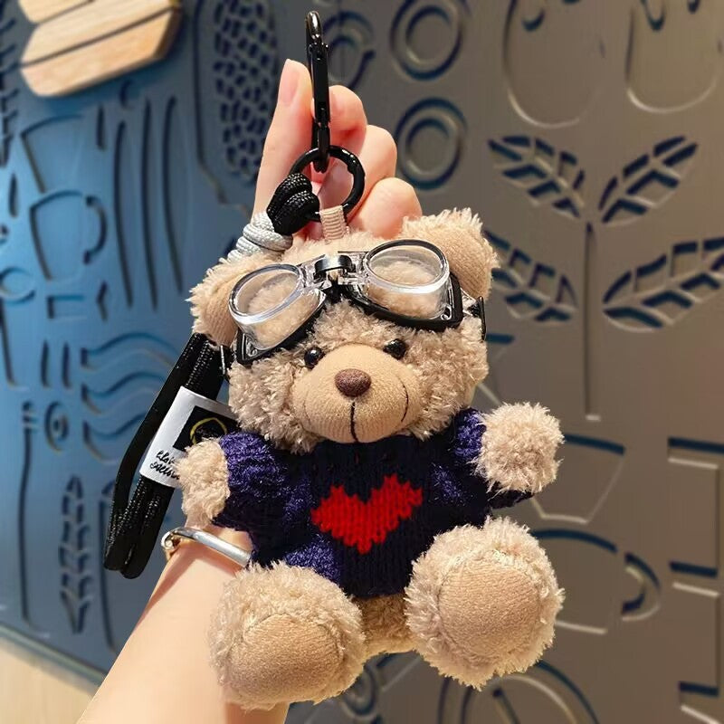 Cartoon Brown Bear Doll Plush Pendant Bag Hangings