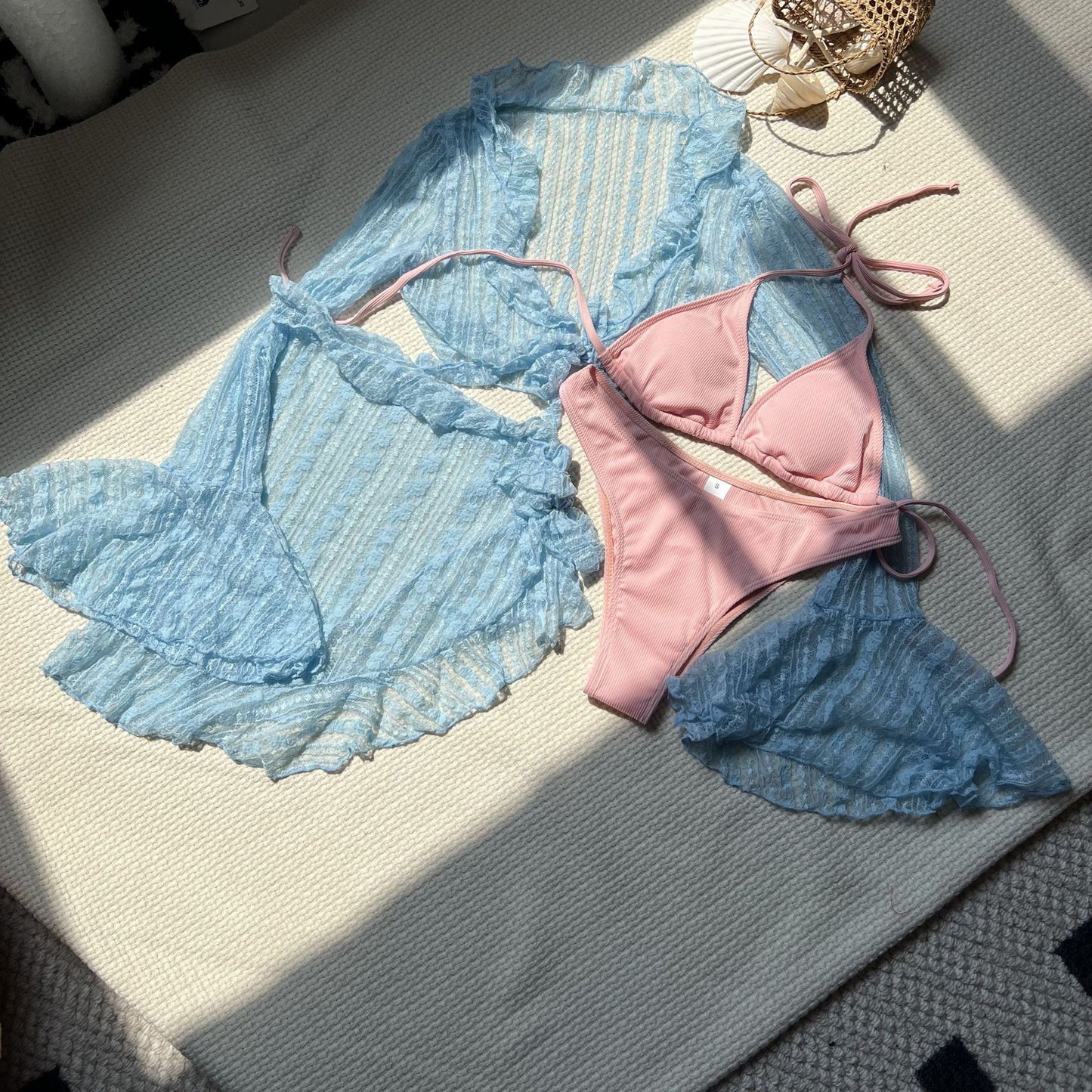 Four-piece Long-sleeve Cover-up Swimwear